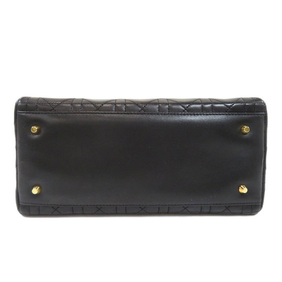 Christian Dior 2way Handbag Lambskin Black - Picture 4 of 9